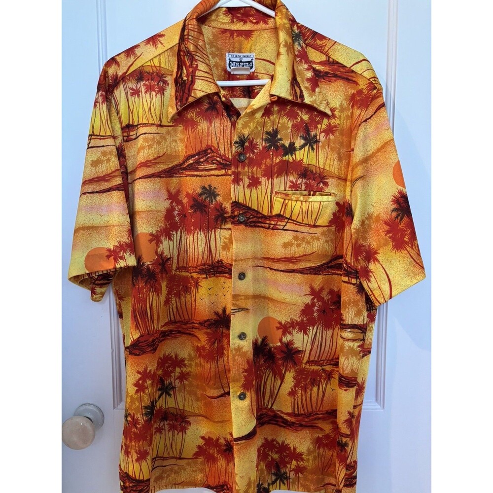 Vintage‎ Sunset Beach Napili Hawaiian Shirt Made in Hawaii - Large?